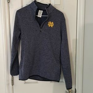 Notre Dame dark blue quarter zip